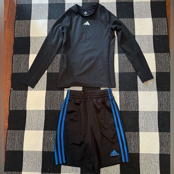 Adidas Other - Boys adidas tech shirt and shorts size 8